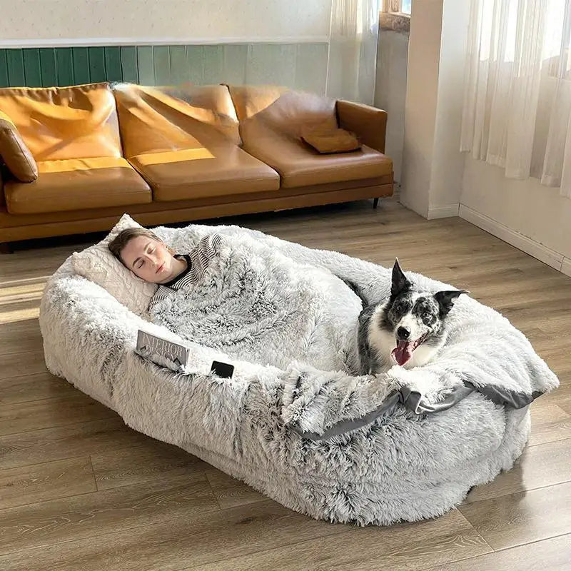 ZenNest Harmony Haven - The Human Dog Bed