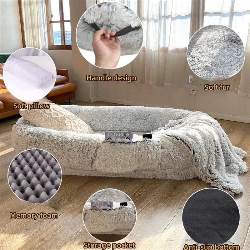 ZenNest Harmony Haven - The Human Dog Bed