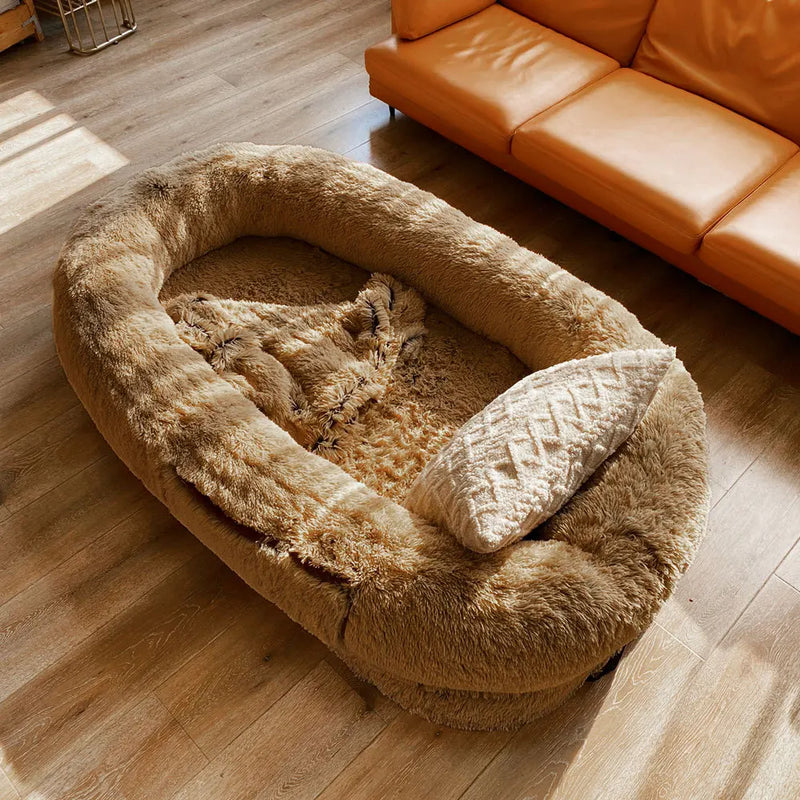 ZenNest Harmony Haven - The Human Dog Bed