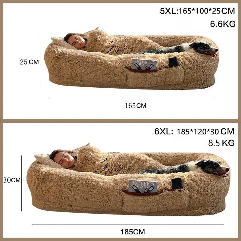 ZenNest Harmony Haven - The Human Dog Bed