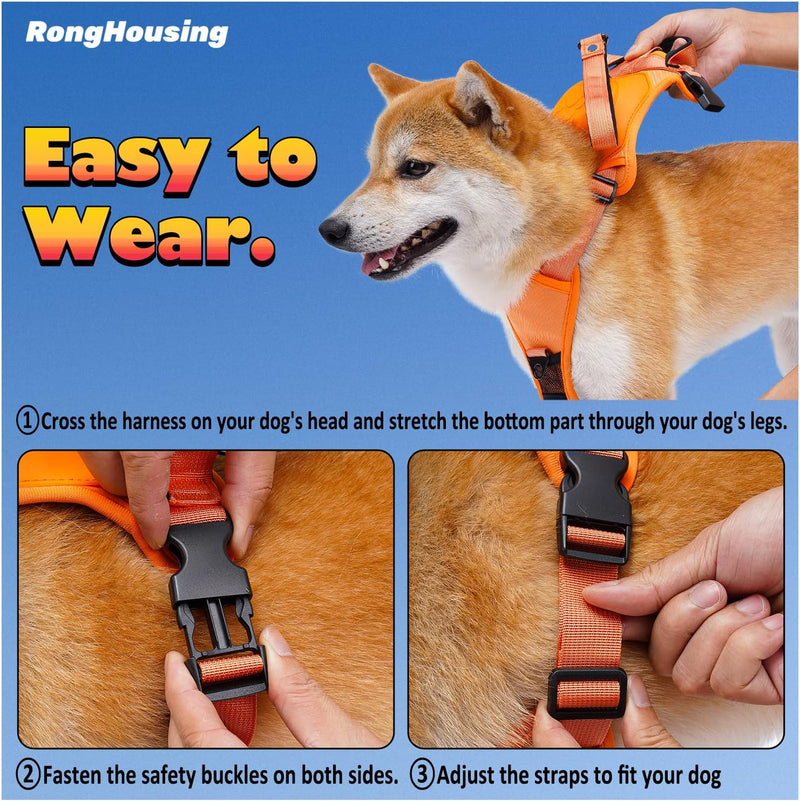 UltiWalk Large Dog Harness with Built-in Retractable Leash