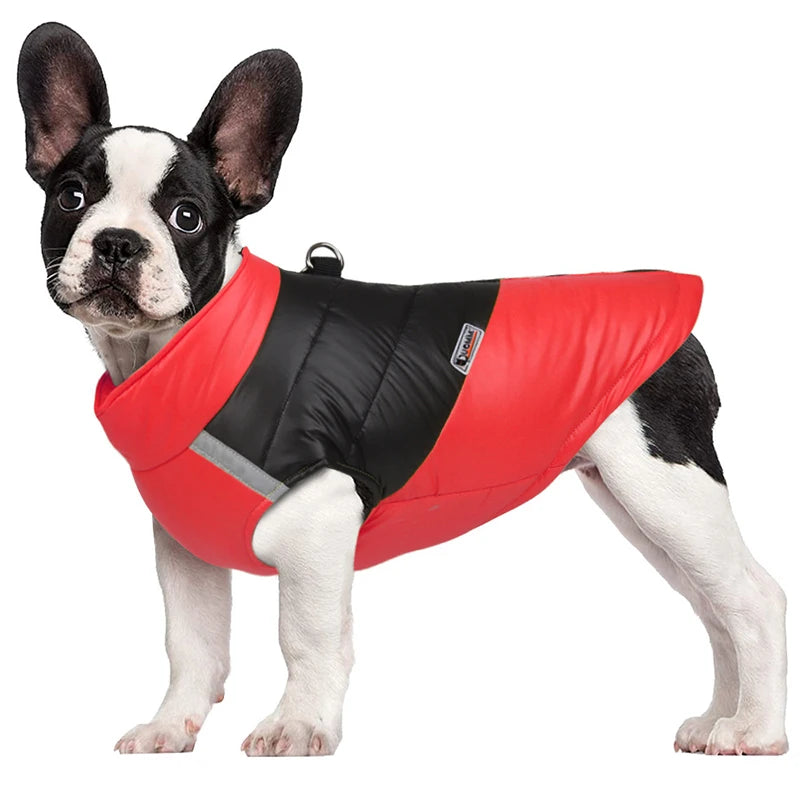 Pet Waterproof Winter Warm Zipper Jacket