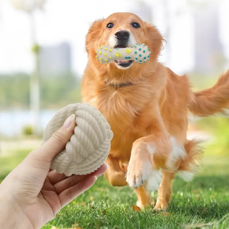 Pet  Bone Shape Thunder Toy