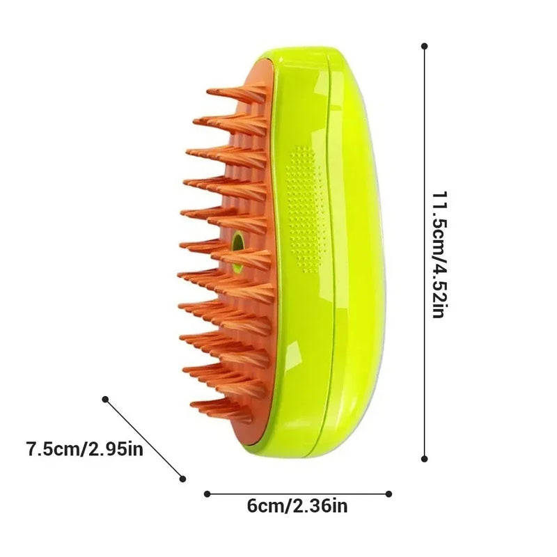 Pet Steamy Massage Grooming  Brush