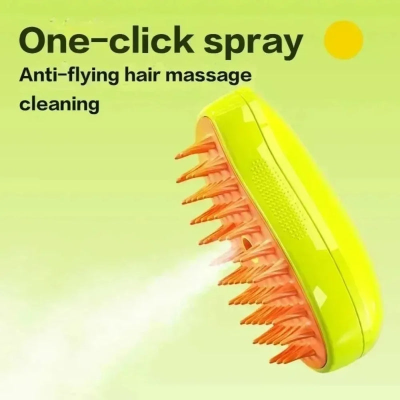 Pet Steamy Massage Grooming  Brush